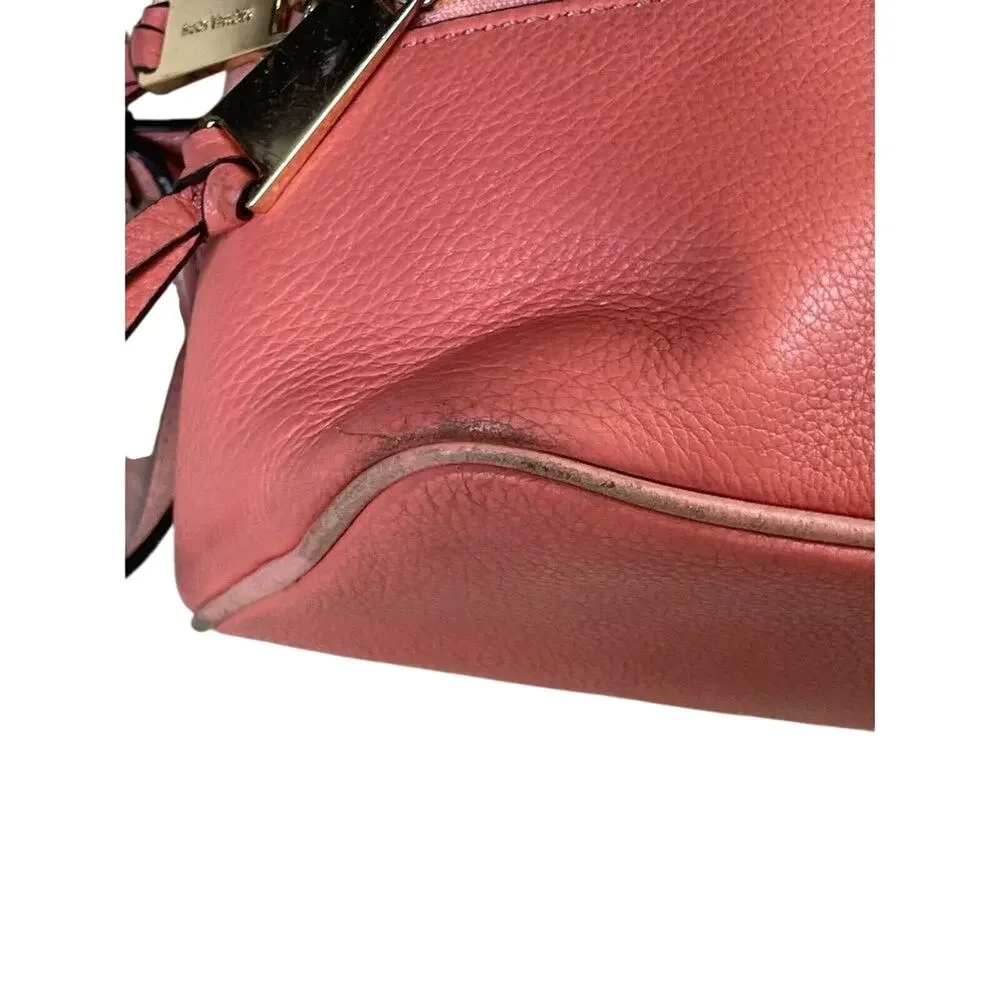 Michael Kors Peach and Coral Color leather‎ Back Pack / Shoulder Bag / Purse